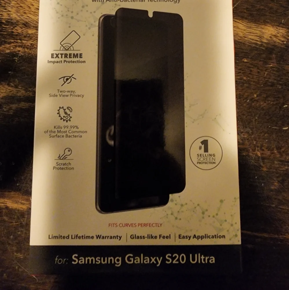 Invisible Shield Glass Fusion Privacy Samsung S20 Ultra Screen Protector